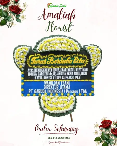 Papan Bunga Duka Kunjorowesi